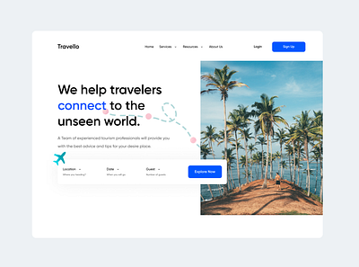 Travel Agency Website branding landing page product design travel travel agency ui web design