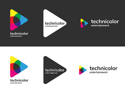 Technicolor Entertainment Logo & Branding Blacksburg, VA branding cmk cmyk colors design graphic design logo