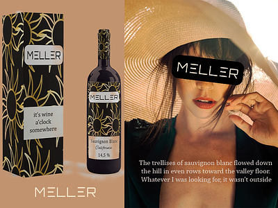 Social Media Ad illustration packaging mockup packagingdesign social media banner wine wine bottle winedesign