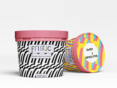 Ice Cream Plastic Jar branding design graphicart illustration mockup packaging packaging mockup packagingdesign pattern ui