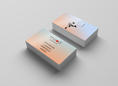 Business Card for Mood branding businesscard gradients logo logodesign mockup ui