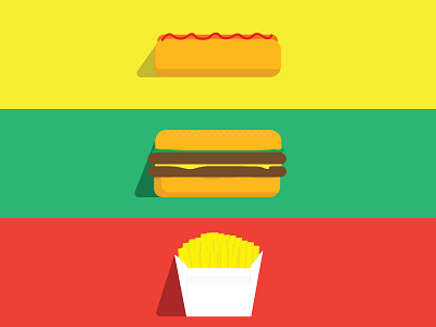 Junkfoods food foods fries hamburger healthy hotdog illustration junk junkfoods simple