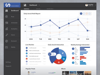 Social Media Dashboard