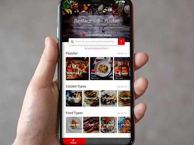 Restaurant Finder Mobile App app design mobile app mobile app design mobile app development prototype ui user experience user interface