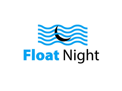 Float Night amazing brand branding brandlogo cool design float floating logo logo passion logos logotype newlogo night waves