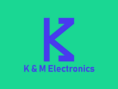 K & M Electronics logo brand brandlogo brandsign logo logocreation logodesign logotype logowork