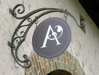 Aurora Cellars Signage graphic design logo