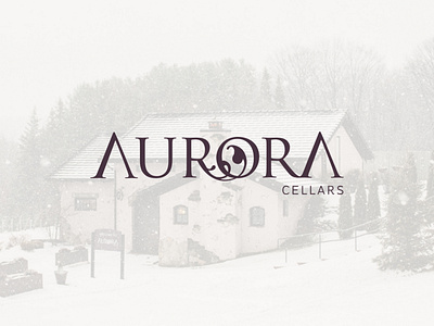 Aurora Cellars Logo Design aurora branding graphic design logo design winery