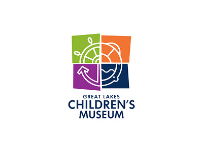 Great Lakes Children's Museum Logo branding graphic design illustration logo design vector