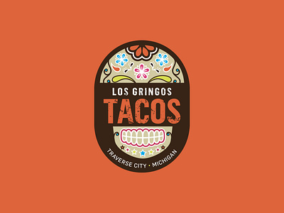 Los Gringos Tacos Logo Design design graphic design illustration logo design mark vector