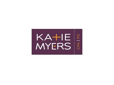 Katie Myers CPA logo design branding graphic design logo design typography vector