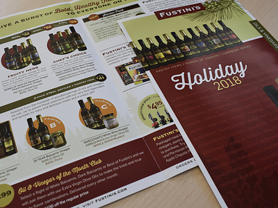 Fustini's Oil & Vinegar Holiday Catalog Designs