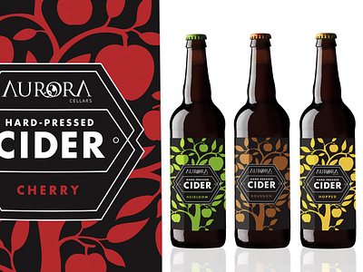 Aurora Cellars Hard Cider Labels