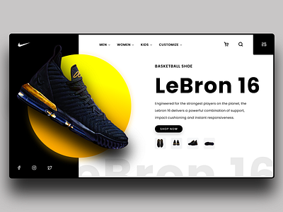 Nike WebApp app branding design web