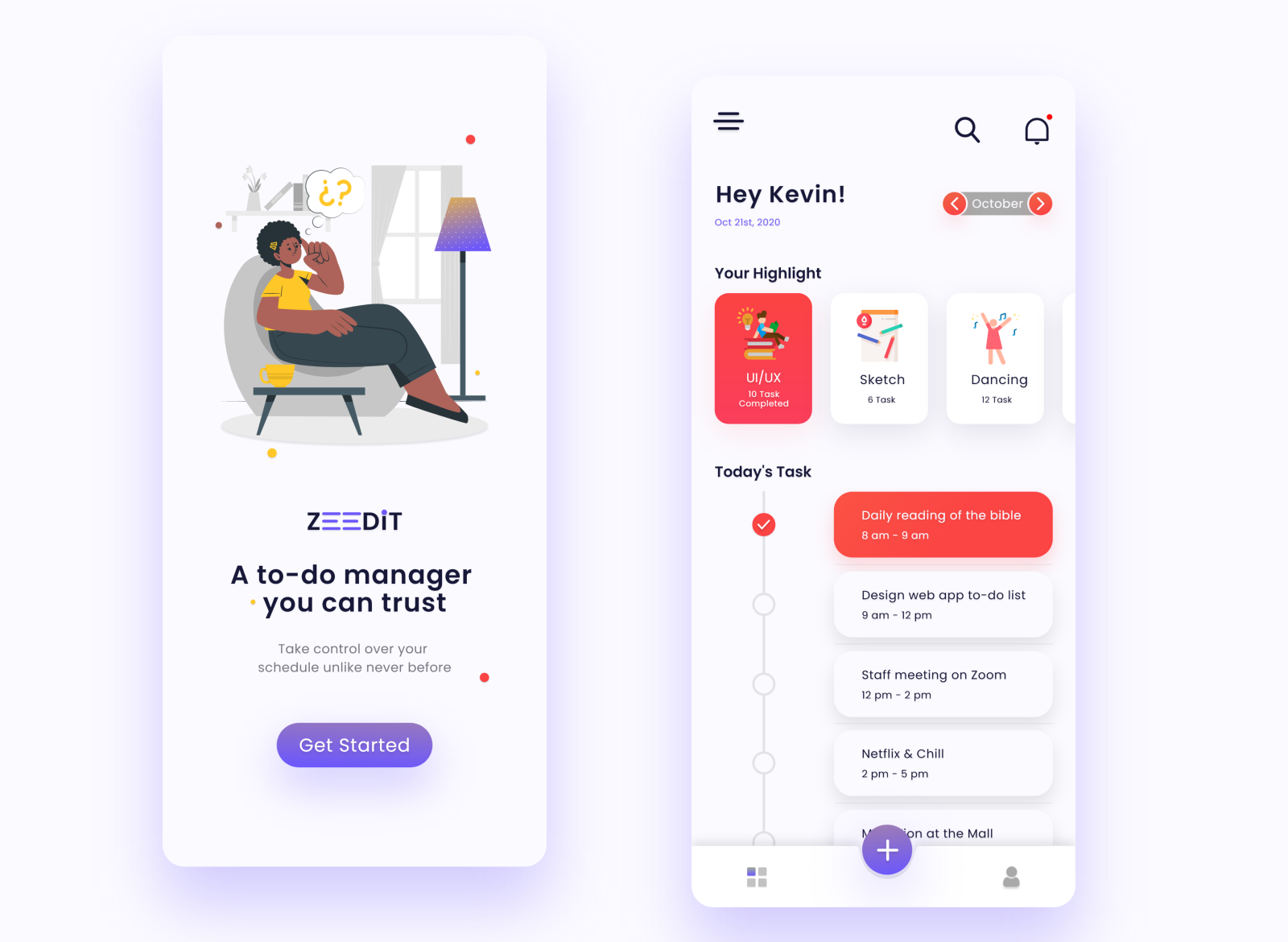 Zeedit To Do Manager by Igbigbisie Okeoghene on Dribbble