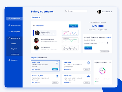 Payroll Webapp brand minimal minimalist payment app payments portal ui ui design uidesign ux ux design web web application webapp webapp design webapplication webdesign webflow