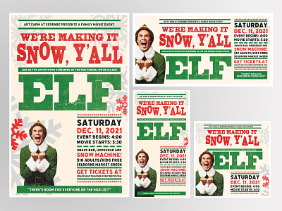 Elf Poster + Social Graphics