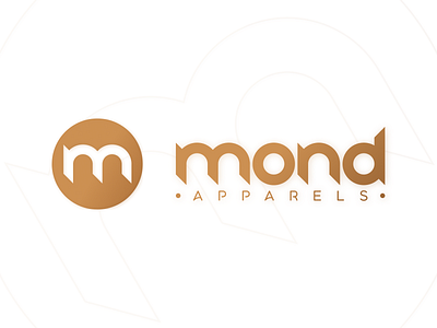 Mond Apparels Logo branding design figma flat graphic design icon illustrator logo minimal vector