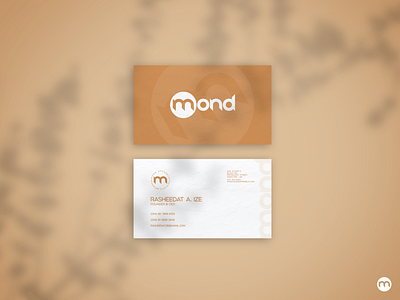 Mond Apparels Business Card