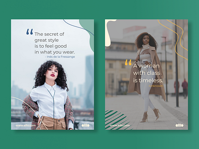 Posters for ella Fashion Brand