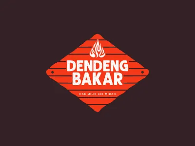 LogoDesign - Dendeng Bakar Cik Midah art bakar bakwa bbq branding dendeng design food graphic design grill halal logo malaysia midah muslim vector