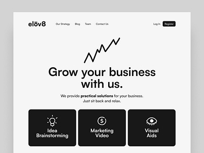 elov8 - Hero Section UI Design branding business design graphic design hero ui ui design uiux website