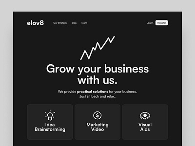 elov8 - Hero Section UI Design branding design elevate graphic design ui ui design uiux ux ux design web design website