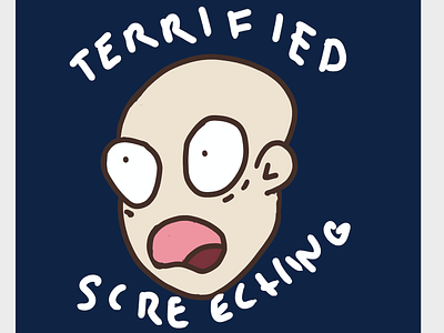 Terrified Screeching - Icon icon illustration
