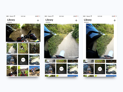 Video Previews enduro gallery ios library motor preview ratio sketch ui ux video