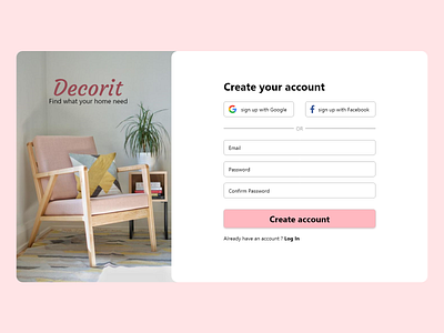 Daily Ui 001 - Sign Up 001 dailyui signup ui