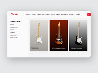 Fender Catalogue fender stratocaster website