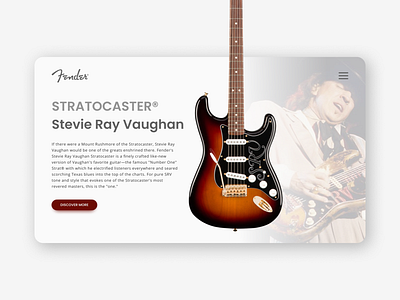 Fender Landing Page fender landing design landing page stratocaster ui web web design website