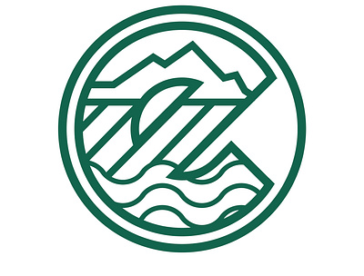 Environment Logo` branding design environment flat green icon illustration logo minimal vector