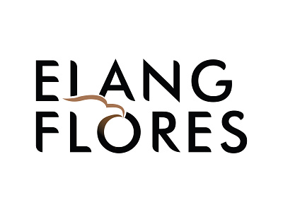 Elang Flores Wordmark animal black design eagle logo elang elang flores endangered flatdesign flores minimalist vector wordmark wordmark logo wordmarks