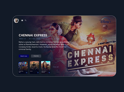 Disney+ , concept concept hotstar netflix website design