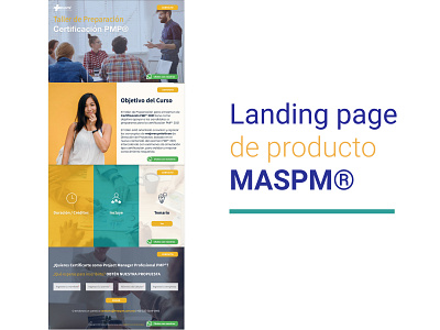 Landing Page de Producto para MASPM® branding design logo ui ux web