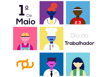 Ilustração dia do trabalhador