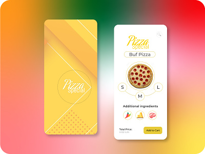 Pizza Special order pizza pizza app pizza logo pizza menu ui ux ui