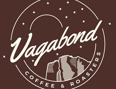 Vagabond Coffee Logo Example art branding design illustrator lettering logo minimal type typography vector