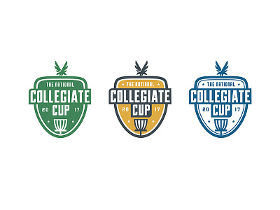 National Collegiate Cup badge competition disc golf logo sports