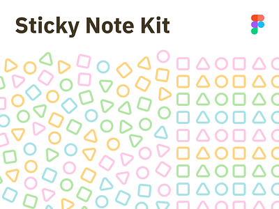 Sticky Note Kit async brainstorming collaboration figma freebie ideation kit post its remote stickies sticky notes