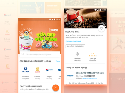 Home page Design for E-commerce app detail e commerce ecommerce home page. search homepage platform vietnam