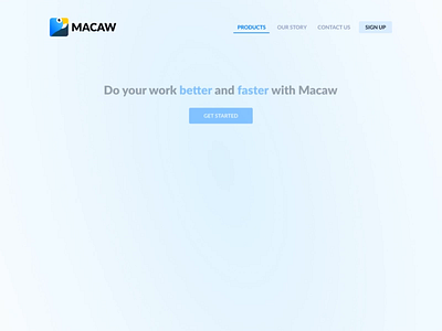 Macaw Landing page for Beta 3 Product animation app bird branding business businesschat collaborate collaboration flat homepage icon illustration landing page logo typography ui ux vector web website