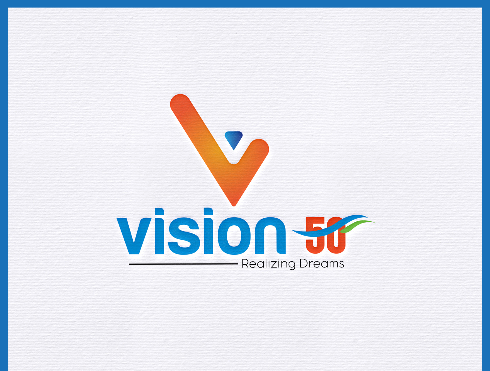 Vision 50 logo by Akram Prodhani on Dribbble