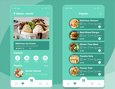 Online Food Ordring App UI branding graphic design motion graphics ui