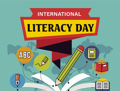 Literacy Day branding graphic design motion graphics ui