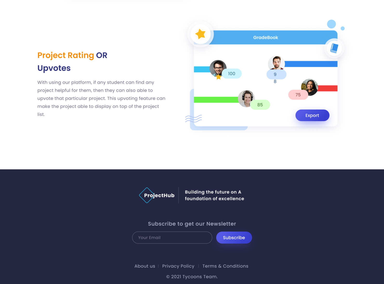 ProjectHub - Home Page || Footer || SIH by Ravi Kumar Dubey on Dribbble