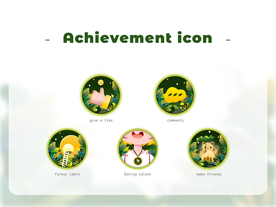 achievement icon design flat icon illustration ui uiux 形象 插画