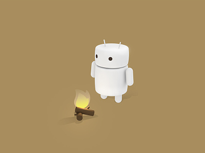 Android Marshmallow 3d illustration