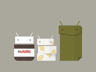 Android N android character daily illustration illustrator material n snack treats